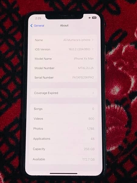 Iphone XS Max 256 Non PTA Sim working 8