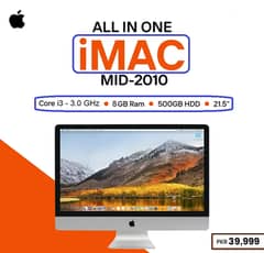 Apple iMac Mid-2010 Core i3, 3.0GHz, 8GB Ram, 500GB HDD, 21.5" inch