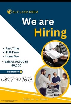 part time work available for male ,female and students