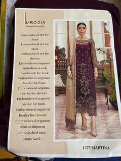 Imrozia Original Plum Color with Stone embellished work