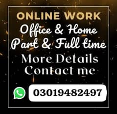 Male Female Staff Required for Office Work