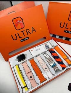 ULTRA 7 IN 1 SMART WATCH.          home  delivery  ALL over Pakistan.