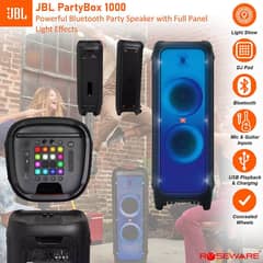JBL Partybox 1000 - High Power Wireless Bluetooth Party Speaker,Black