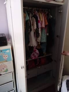 Kids white wardrobe