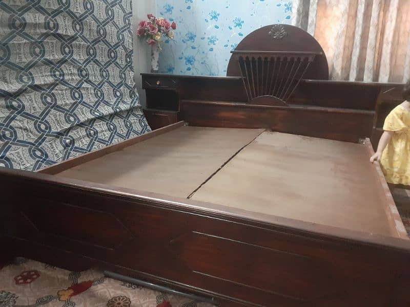 Pure Chinioti Sheesham double bed 2