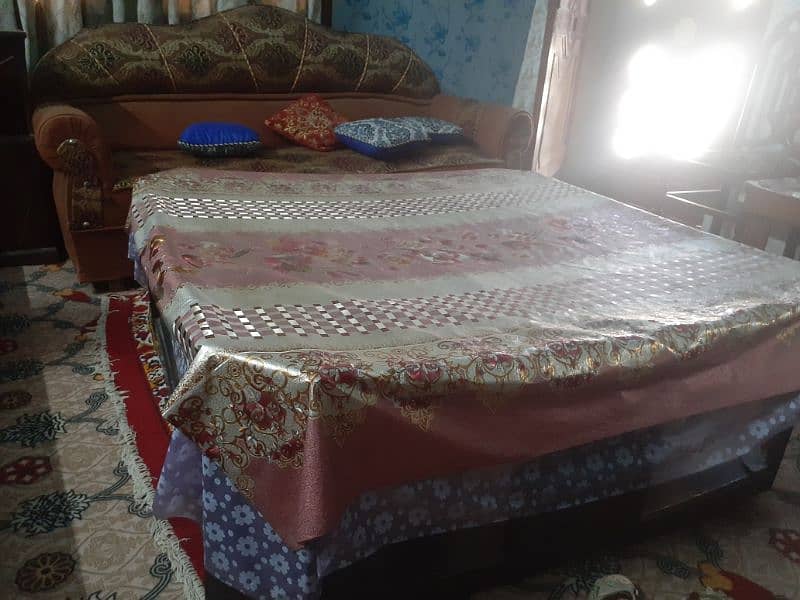 Pure Chinioti Sheesham double bed 5