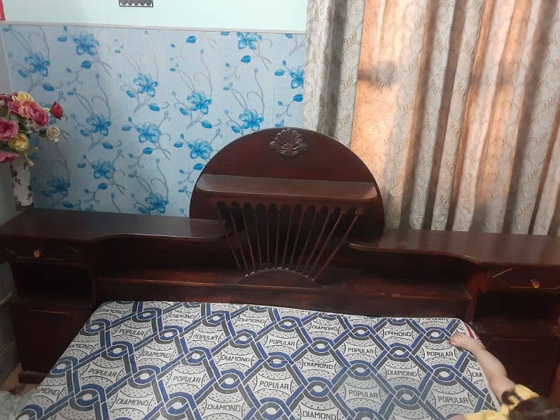 Pure Chinioti Sheesham double bed 6