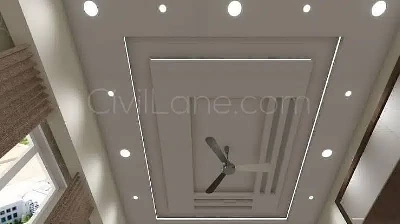 POP Ceiling/Pvc Wall Paneling Roof Ceiling/Gypsum Ceiling/ 11