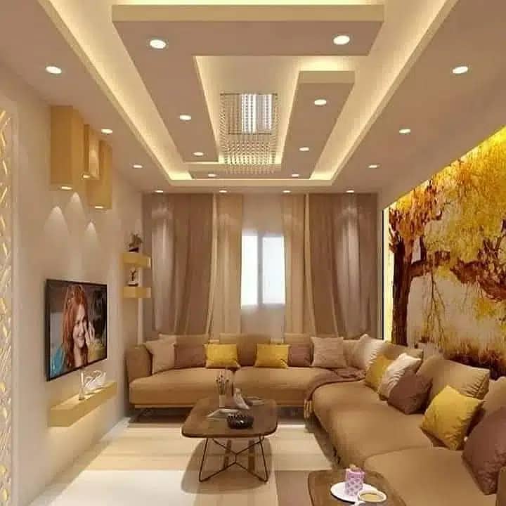 POP Ceiling/Pvc Wall Paneling Roof Ceiling/Gypsum Ceiling/ 14