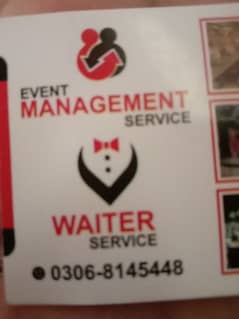 event management and waiter service