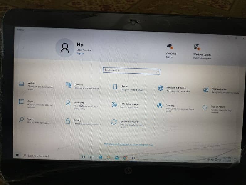 New laptop HP 15 SMB 4 128 SSD 5