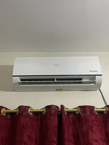 Haier 1 TON DC inverter Slightly Used Brand New Condition 0