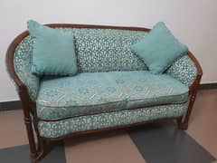 wood sofa two seater very good condition