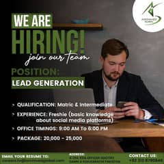 lead generation job available