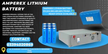 Lithium Batteries Available 48v-100Ah/12v-100Ah