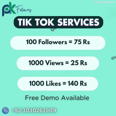 Tik Tok Followers / Instagram Followers / Likes / Views / Followers