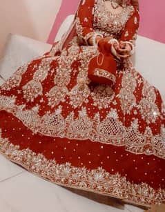 bridal lehnga Red colour