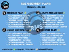 RMS Assignment's Plans