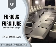 conference table workstation and cubicals