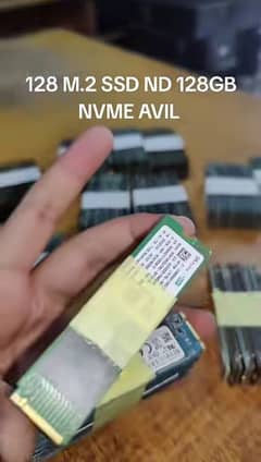 128 Gb M2 and SSD. . . . Nvme
