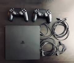 PLAYSTATION 4 slim 1 tb imported from Dubai with 4 games