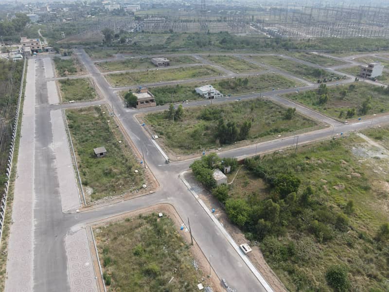 5 Marla south face plot on height with all dues clear for sale in Sec-A DHA-3 New Pindi Islamabad 5