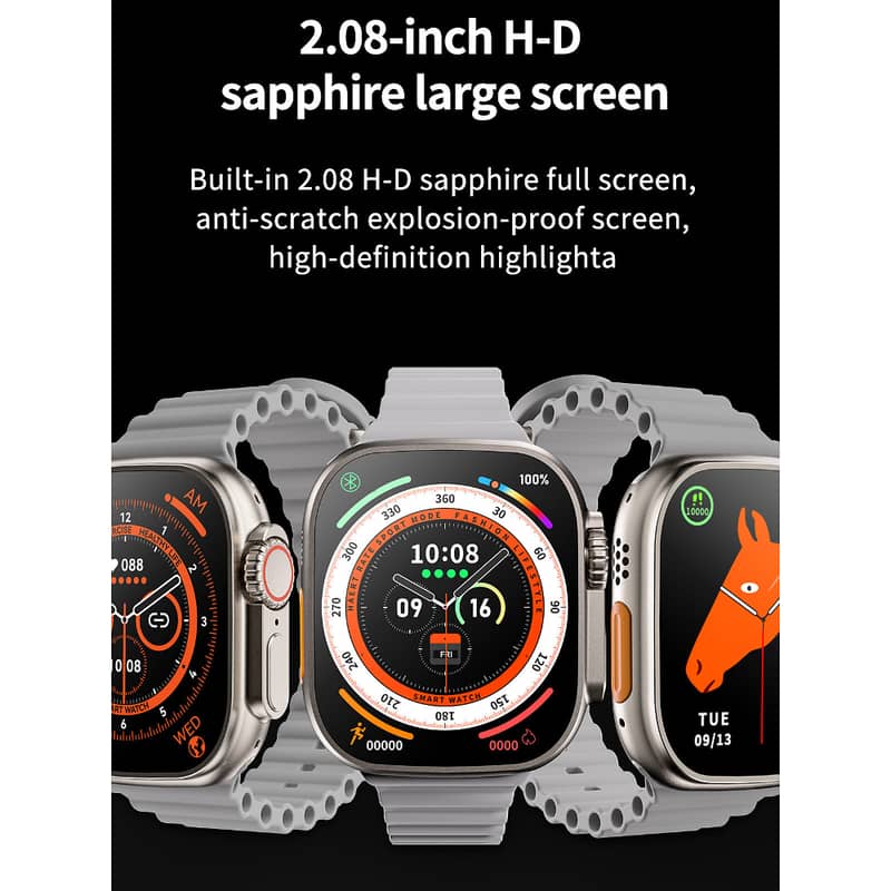 Smart Watch S9 Ultra 49mm, Big 2.08" HD Display, FREE Delivery 4