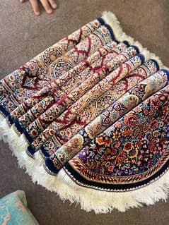 made in Iran silk round carpet