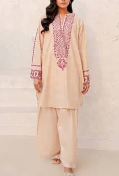 2 Piece Jacquard Suit-Embroidered