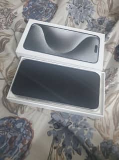 iphone 15 pro max 256GB White with box. never used non pta.