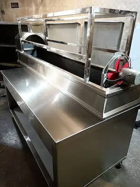 BBQ counter,Shawarma Counter , Hot Plates SS Best Quality 8