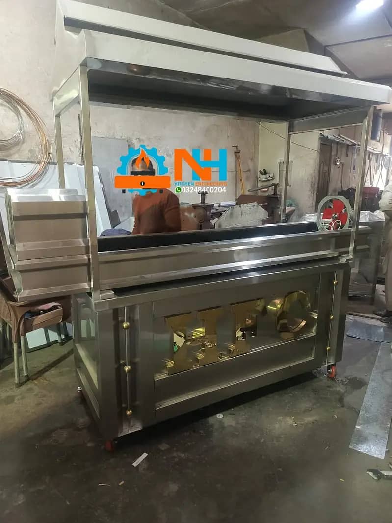 BBQ counter,Shawarma Counter , Hot Plates SS Best Quality 14