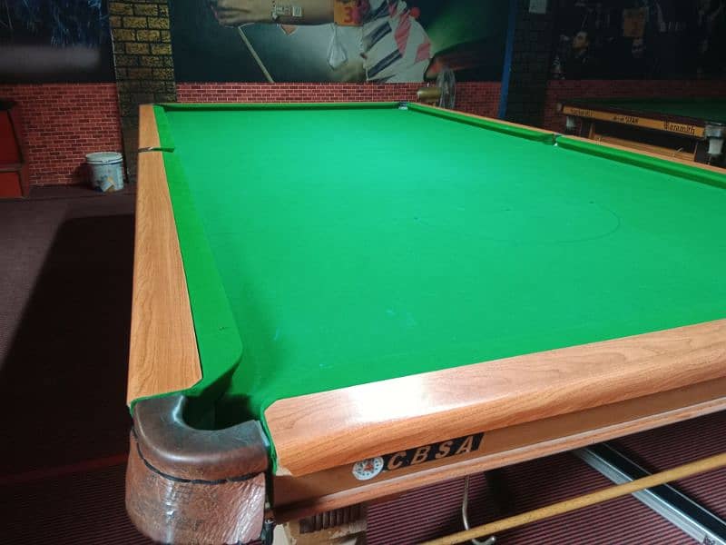 6×12 shender snooker table in slate and steel cution made by cheena 2