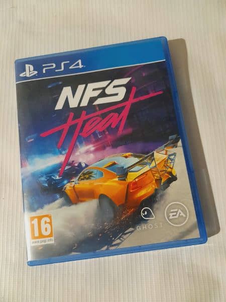 NEED FOR SPEED HEAT CD FOR PS4   ALMOST NEW ONLY TOW TIMES USED 1