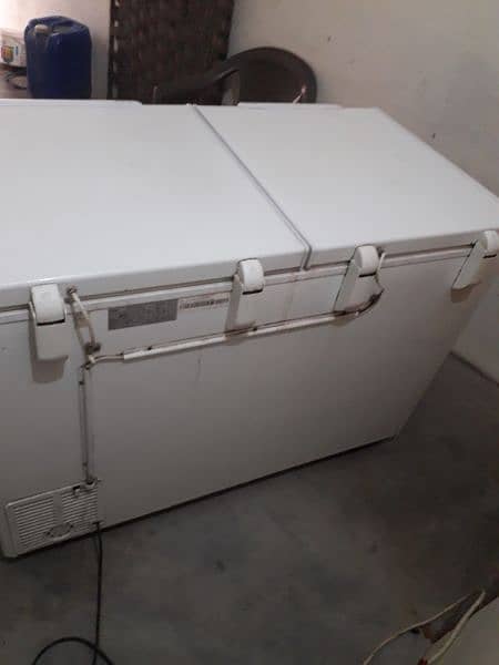 Haier double door freezer 7