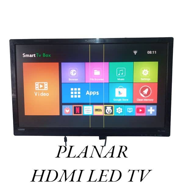 27 inch PLANAR HDMI  LED WITH SMART ANDROID BOX 0