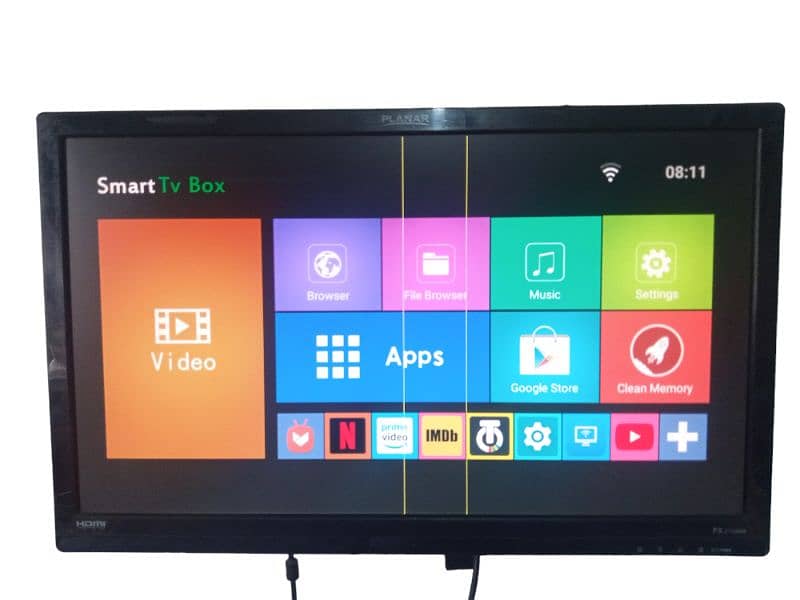 27 inch PLANAR HDMI  LED WITH SMART ANDROID BOX 1