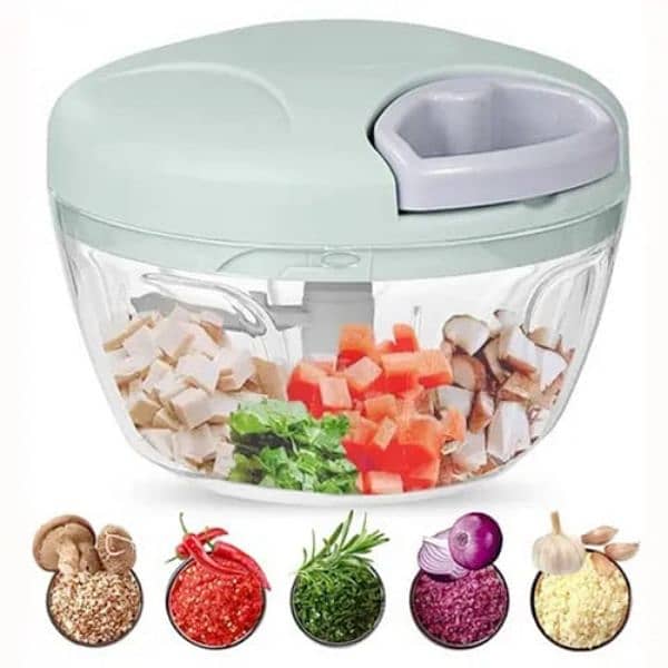 Easy Kitchen Hand Chopper - Manual Spice & Veg Cutter, Mixer, Blender 0