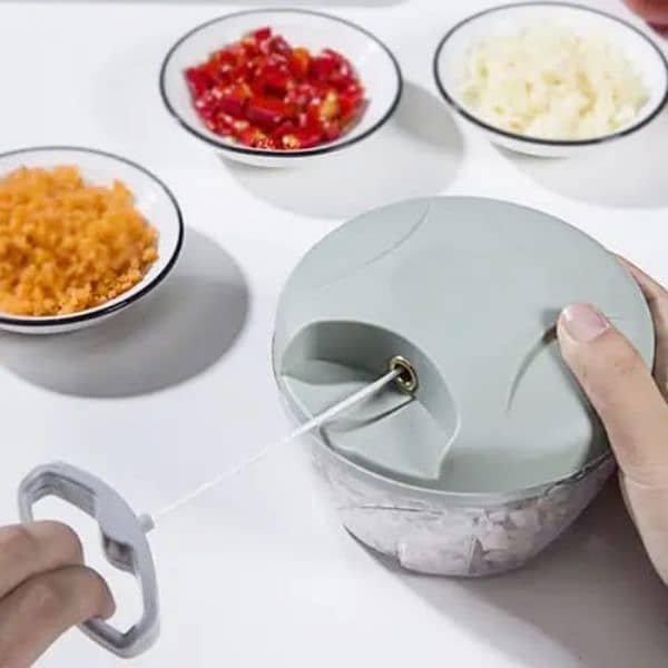 Easy Kitchen Hand Chopper - Manual Spice & Veg Cutter, Mixer, Blender 2