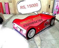 READY STOCK car bed with front and floor LED lights