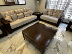 sofa set with tables for sale
