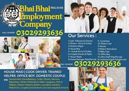 House maids , Maids , Baby Sitter , Chef , Cook , Patient Care ,Nurse