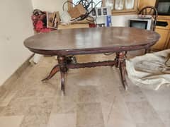 Original Taali wood Dining Table with 6 chairs