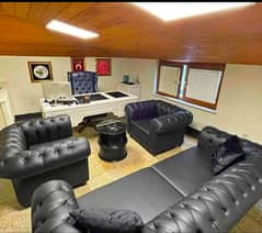 Office Sofa / Leather sofa / 2,3,4,5,6,7,8 Seater / Office Furniture