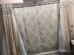 Windows  curtains  and blind