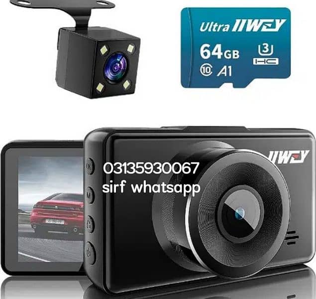 imported dual dash camera 1080 hd front and rear parking sensors 1