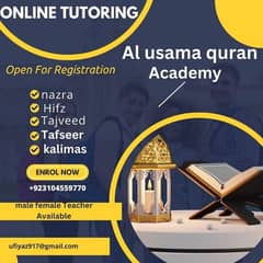 I am online experience quran teacher