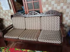 5 seater sofa set full wooden