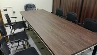 office meeting table with chair