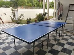 Table tennis table without wheels.